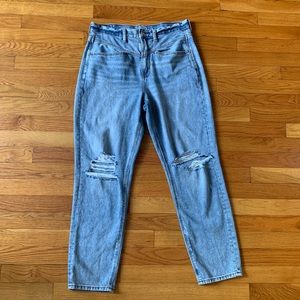American eagle ripped mom jeans